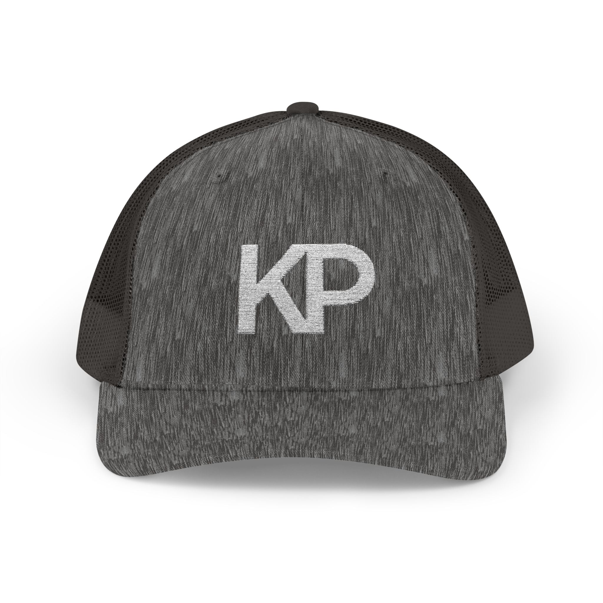 Stylish KP Snapback Trucker Cap - Trendy Black Hat for Everyday Wear