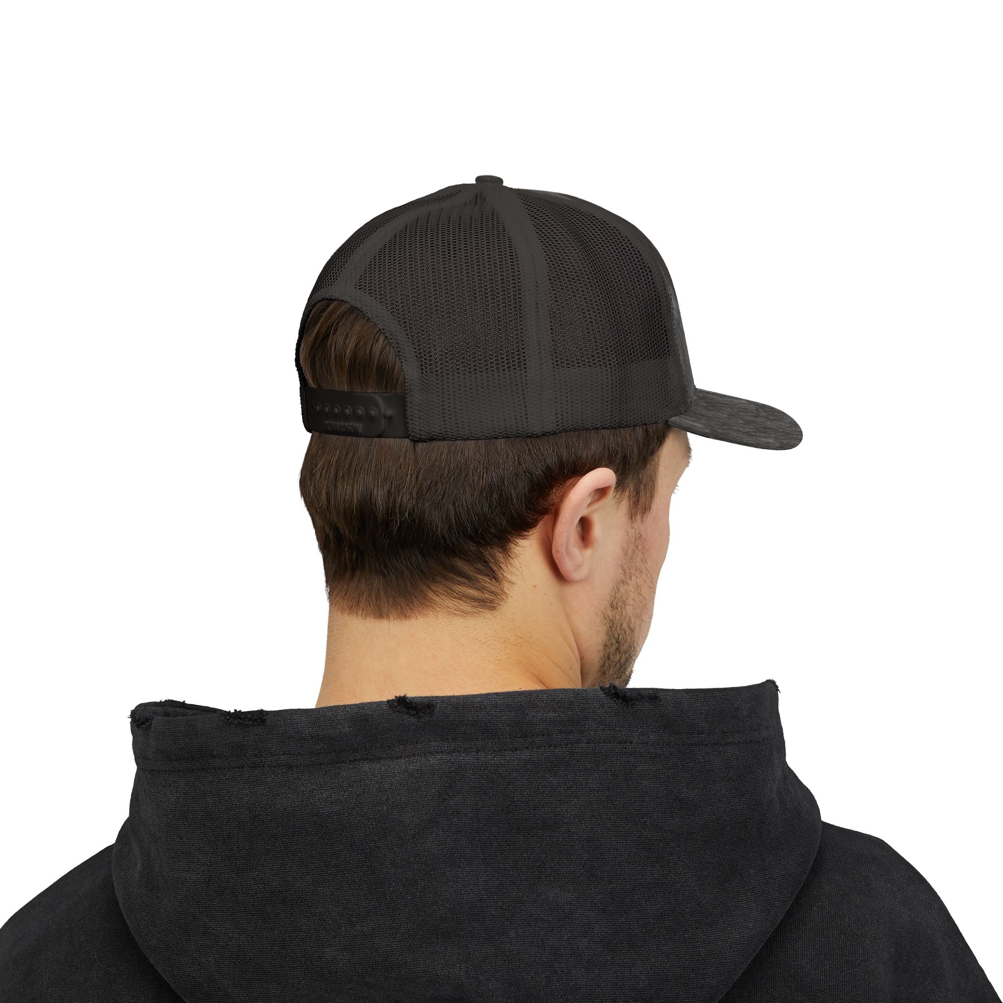 Stylish KP Snapback Trucker Cap - Trendy Black Hat for Everyday Wear