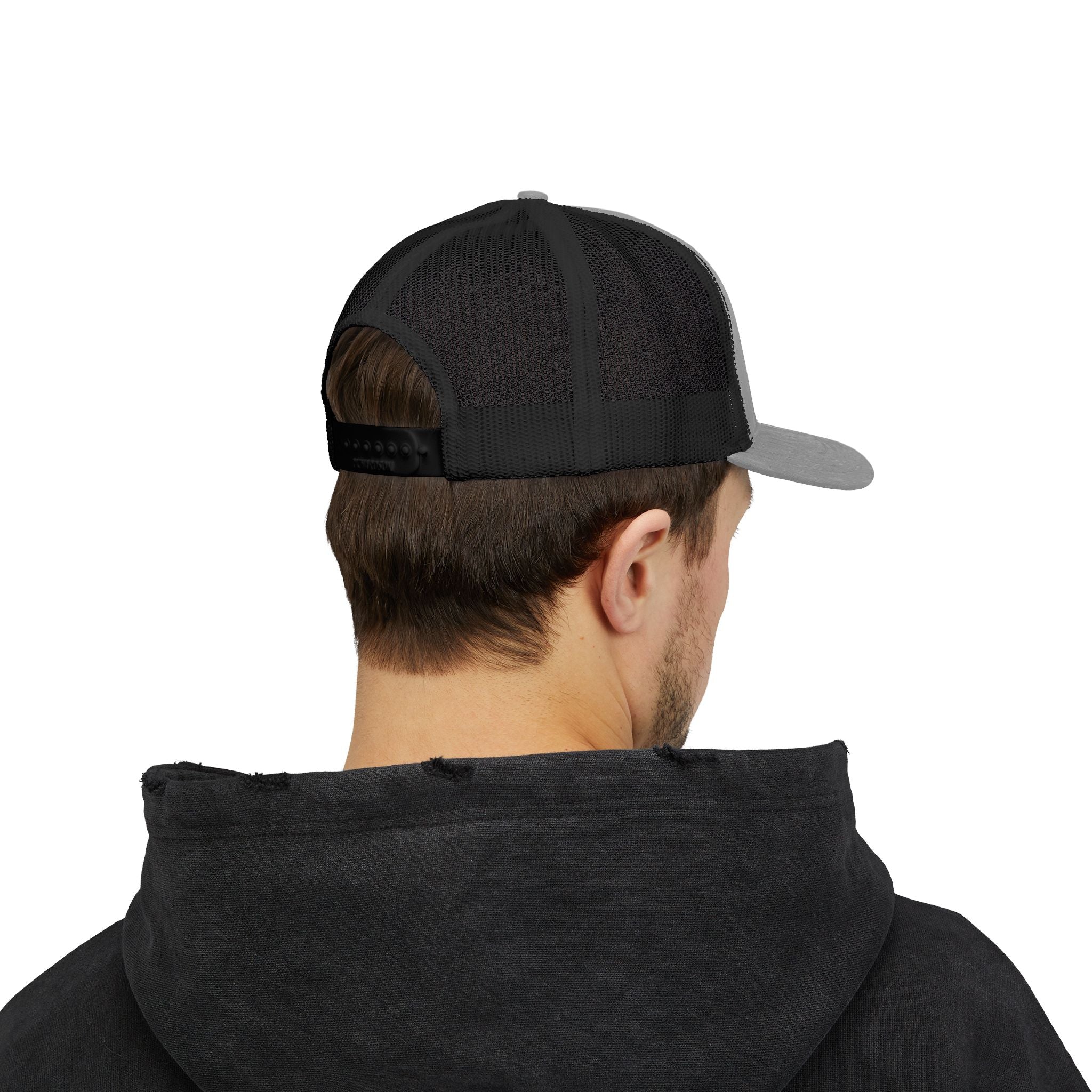 Stylish KP Snapback Trucker Cap - Trendy Black Hat for Everyday Wear