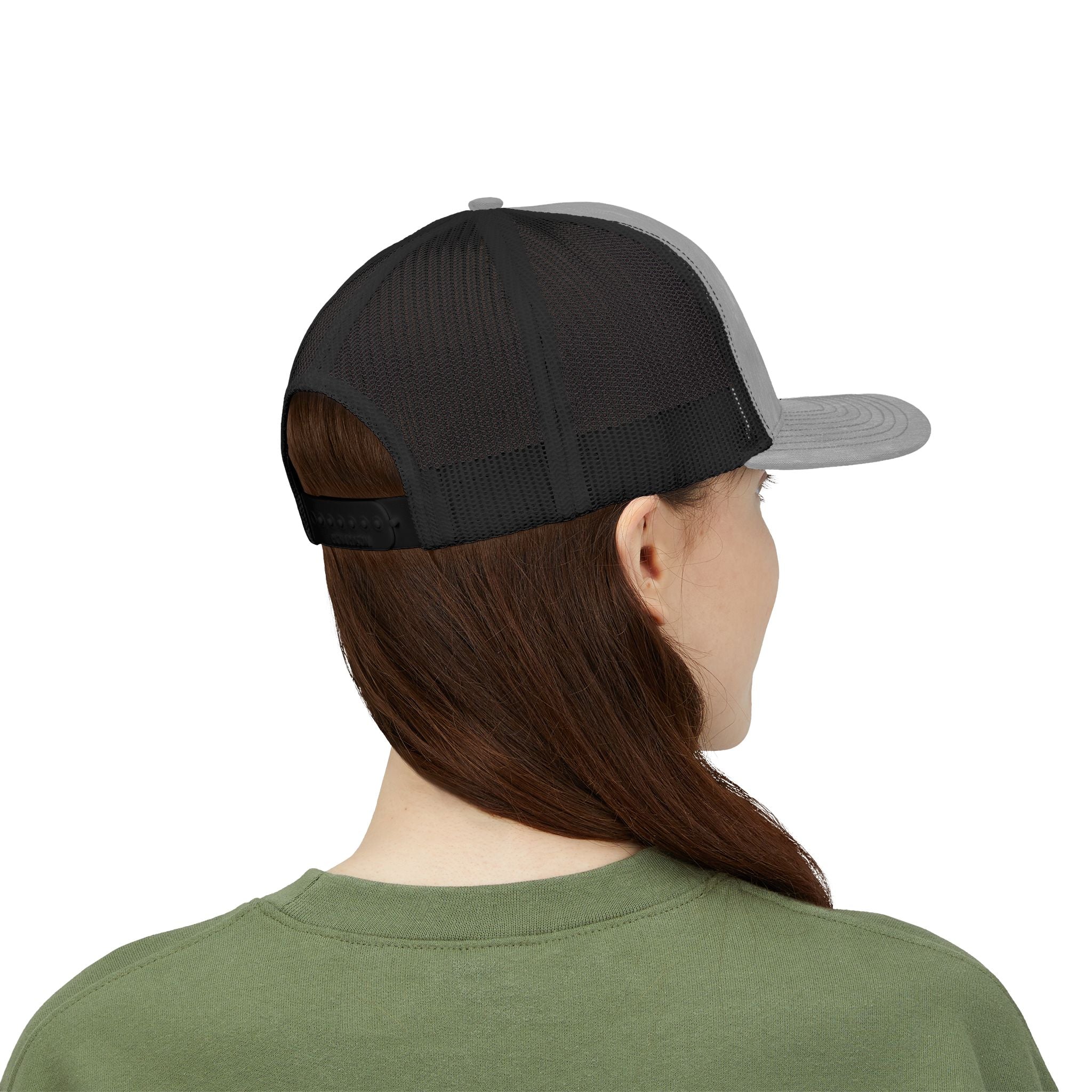 Stylish KP Snapback Trucker Cap - Trendy Black Hat for Everyday Wear