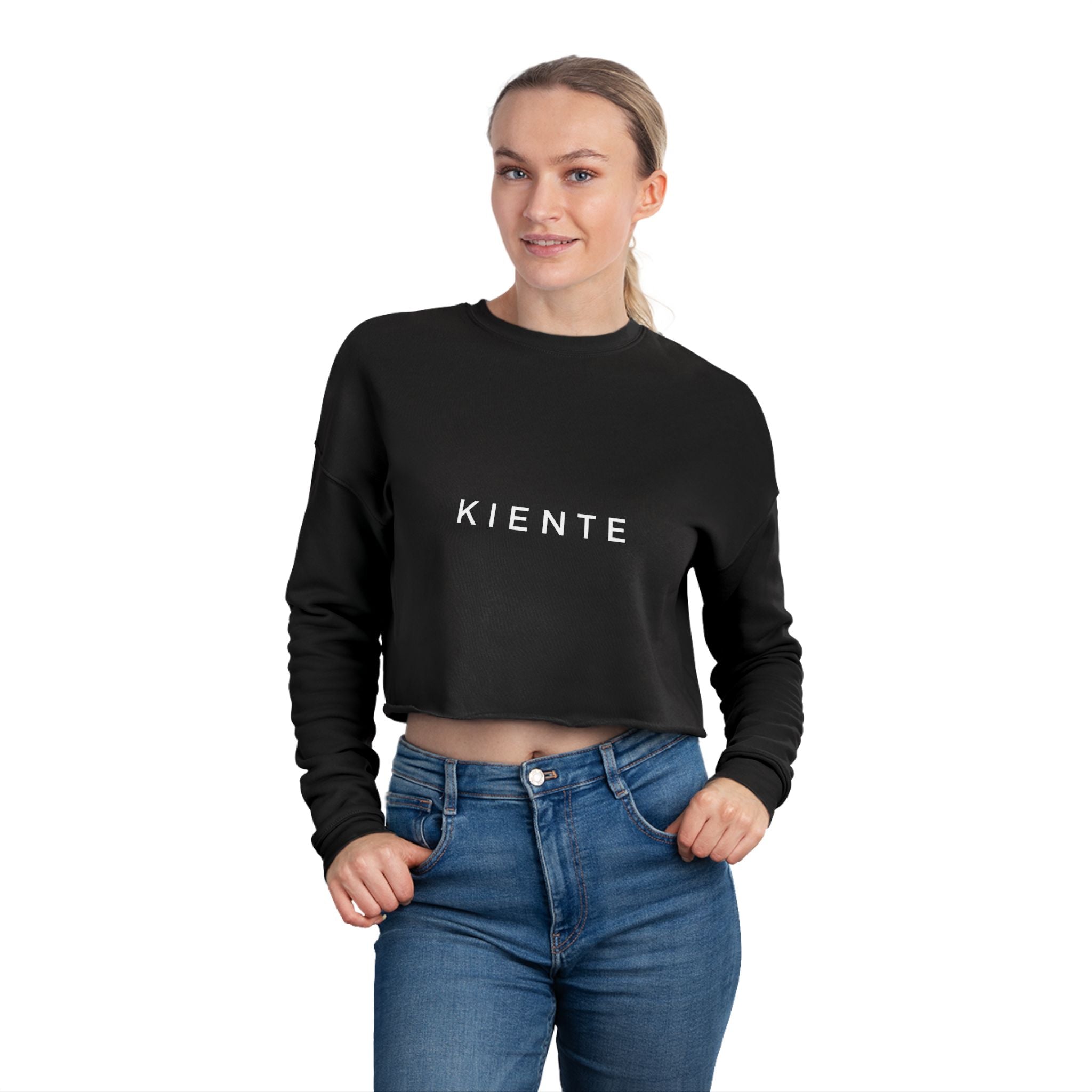 Trendy Women's Cropped Sweatshirt - KIENE Style for Casual Outfits