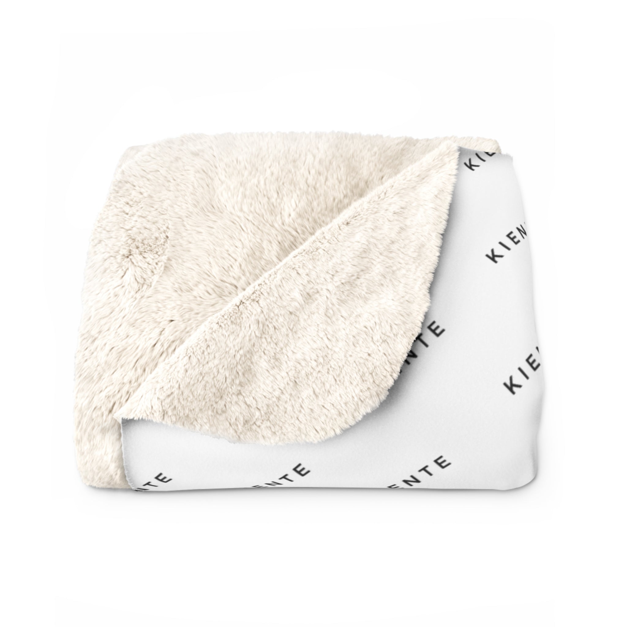 Cozy Sherpa Fleece Blanket with Modern Minimalist Design