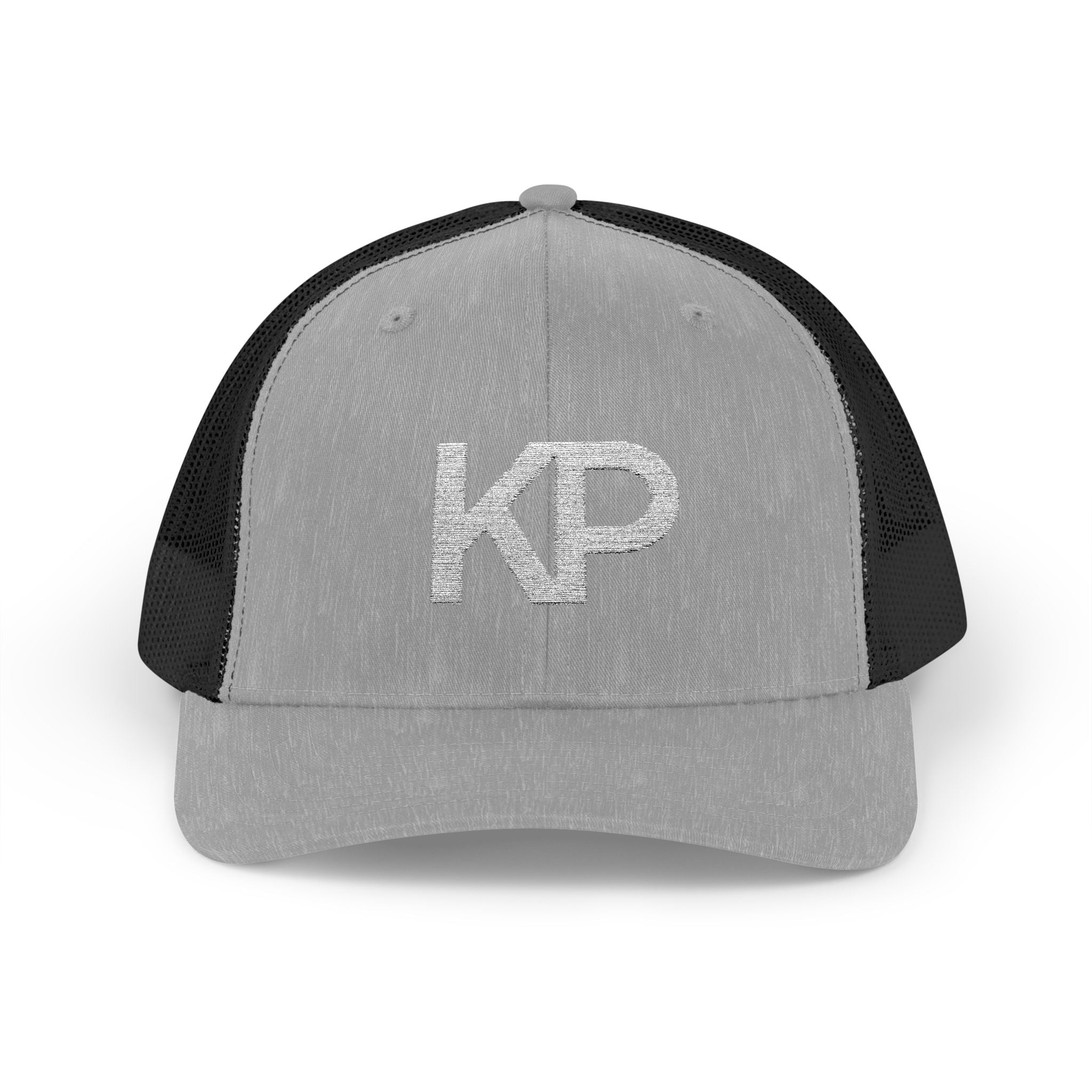 Stylish KP Snapback Trucker Cap - Trendy Black Hat for Everyday Wear