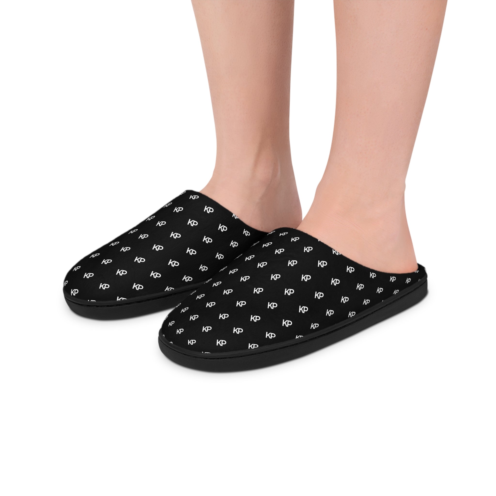 Cozy Women&#039;s Indoor Slippers – Stylish Black Comfort Design