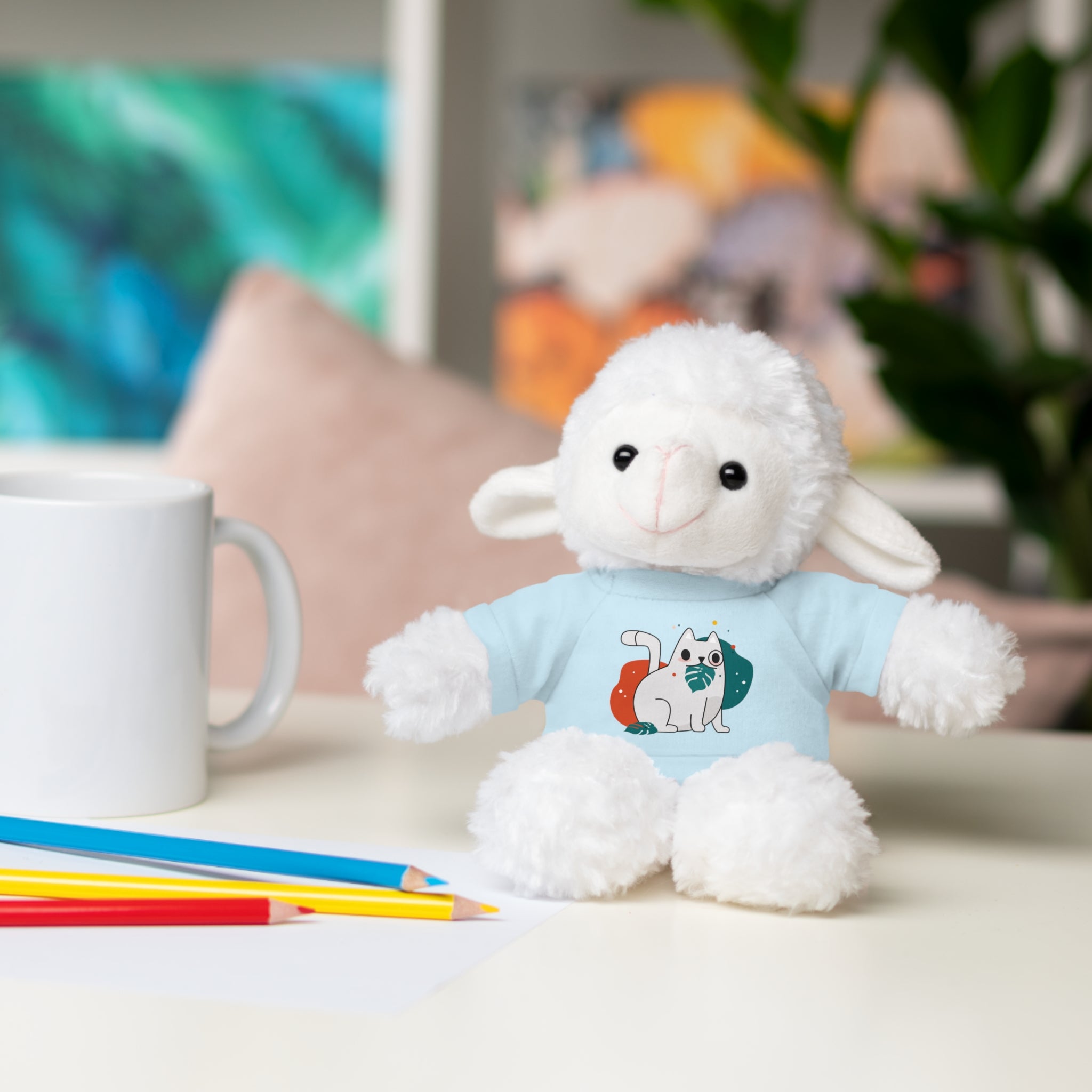 Customizable Stuffed Animal with T-Shirt - Adorable Gift for Kids